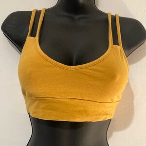 Forever 21 Mustard Athletic bra, under bra, undershirt,  cute top. Summe…